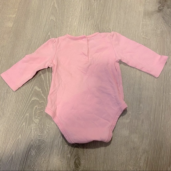 Garanimals & Small Wonders baby girl long sleeved pink onesies 2 pack size 3-6M - Picture 8 of 8